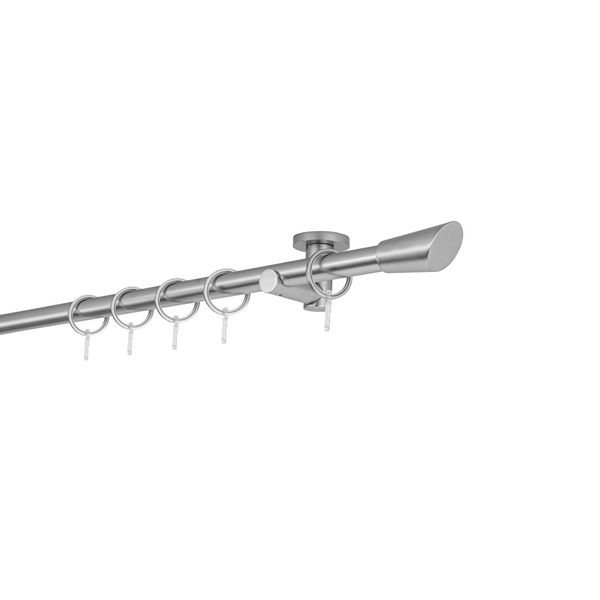 Bild von 20mm,1-läufig,Rohr,Deckenträger urban,Endstück rag Farbe: Edelstahl-Optik, Größe: 280cm