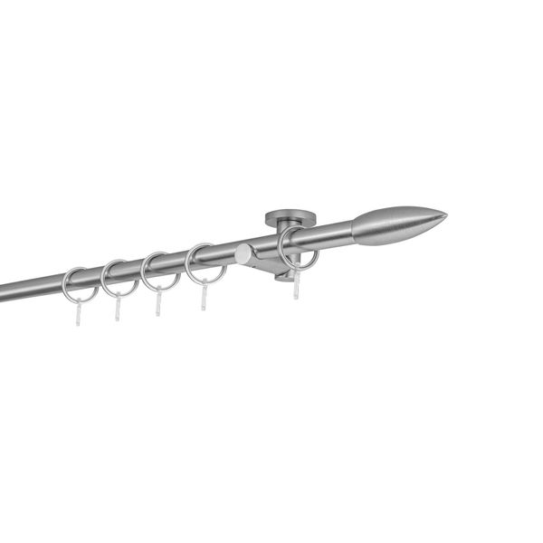 Bild von 20mm,1-läufig,Rohr,Deckenträger urban,Endstück cardo Farbe: Edelstahl-Optik, Größe: 150cm