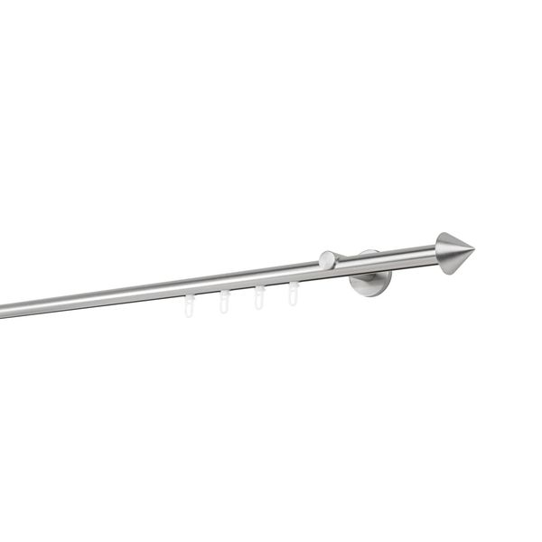 Bild von 20mm,1-läufig,Profil,Wandträger 6,5cm,Endstück cone Farbe: Edelstahl-Optik, Größe: 180cm