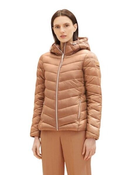Bild von TOM TAILOR Steppjacke, mit Kapuze, mit Kapuze und seidig glänzendem Look