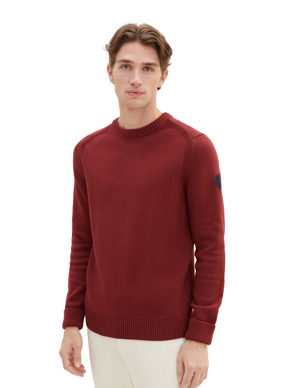 Bild von Tom Tailor Herren Rundhals Pullover CREWNECK KNIT - Regular Fit