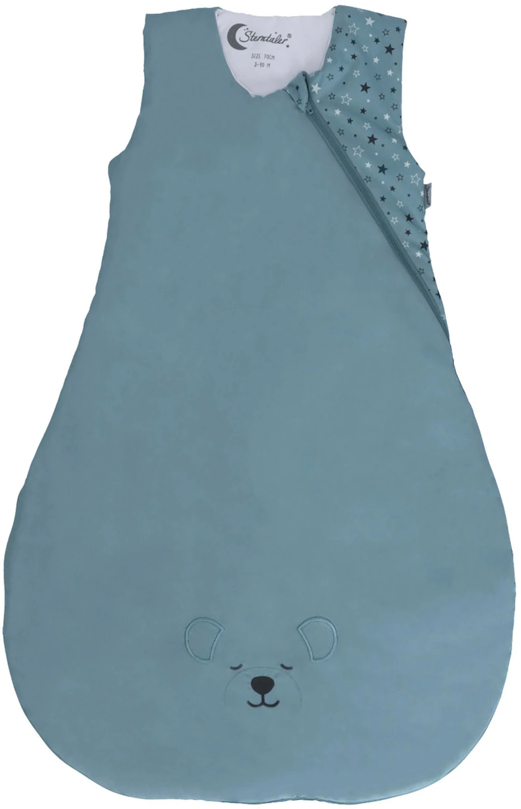 Bild von Sterntaler Baby Unisex Schlafsack Baby Funktionsschlafsack 90cm Eisbär Elia - Schlupfsack Baby, Pucksack Baby - dunkeltürkis, 90cm