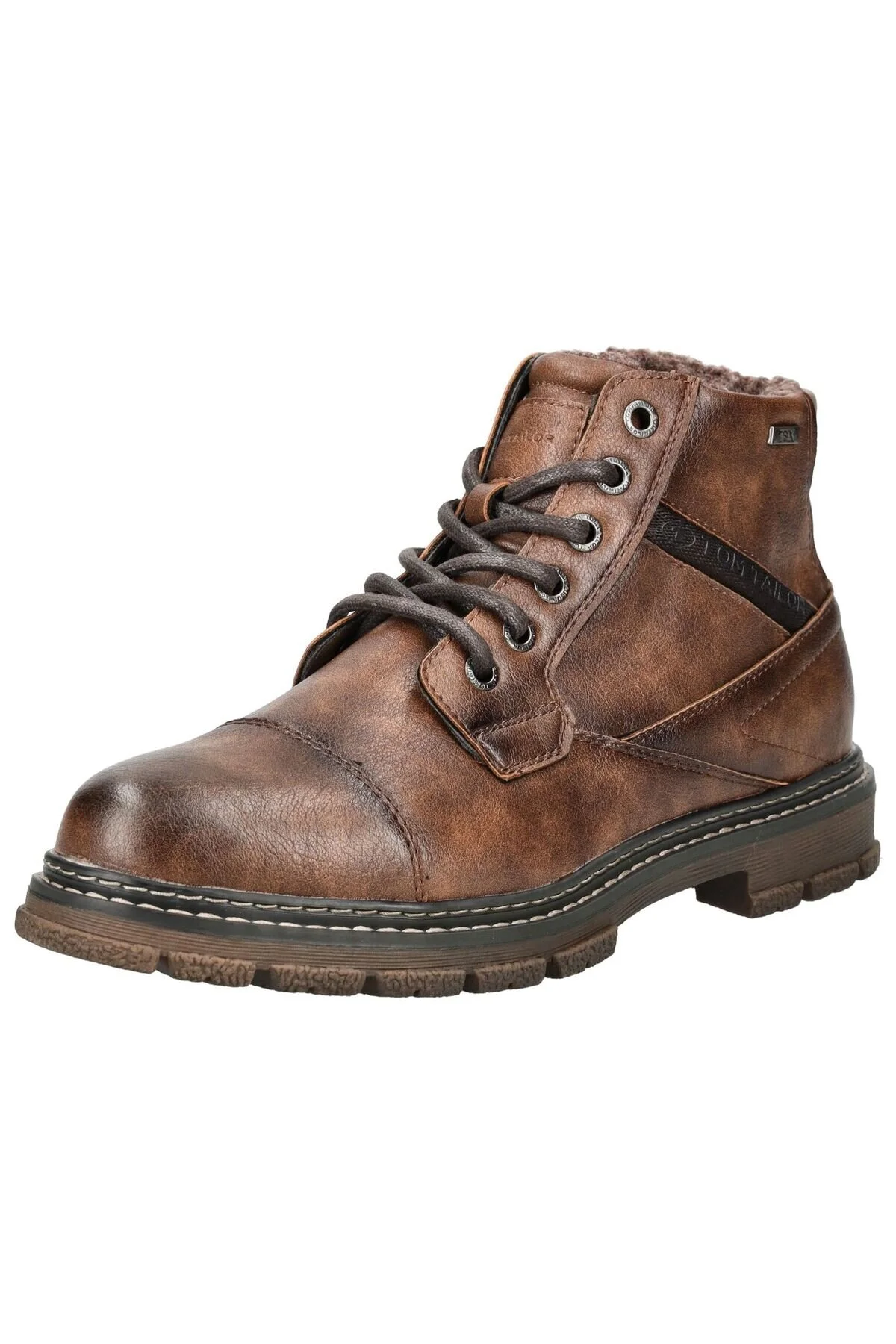 Bild von TOM TAILOR Stiefelette Lederimitat/Textil Schnürstiefelette