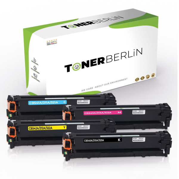 Bild von 4x Rebuilt Toners 125A CB540A CB541A CB542A CB543A kompatibel für HP Color Laserjet CP1514NI