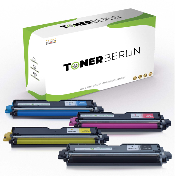 Bild von 4x Rebuilt Toners TN-241K TN-242K TN-245C TN-246C TN-245Y TN-246Y TN-245M TN-246M kompatibel für Brother MFC-9331