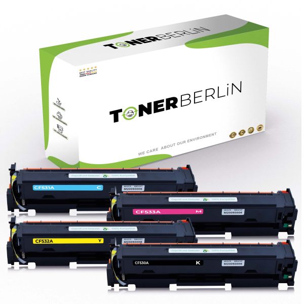 Bild von 4x Rebuilt Toners 205A CF530A CF531A CF532A CF533A kompatibel für HP Color Laserjet Pro MFP M181