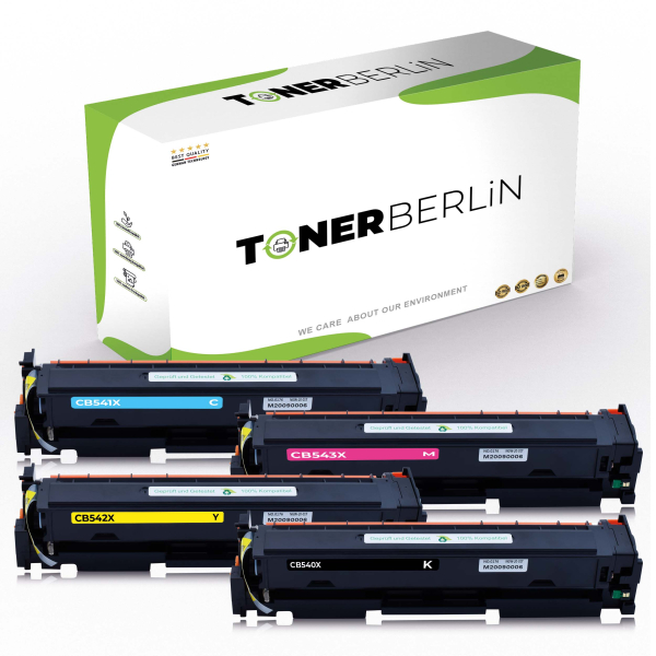 Bild von 4x Rebuilt Toners 203X CF540X CF541X CF542X CF543X kompatibel für HP Color Laserjet Pro M254DW