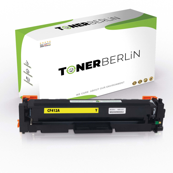Bild von 1x Rebuilt Toner 410A CF412A Gelb kompatibel für HP Color Laserjet Pro M452DN