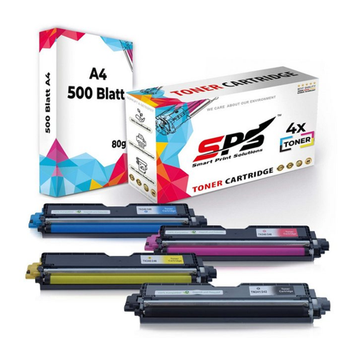 Bild von SPS Tonerkartusche Kompatibel für Brother HL-3142CW TN-241BK TN-245C, (4er Pack + A4 Papier)