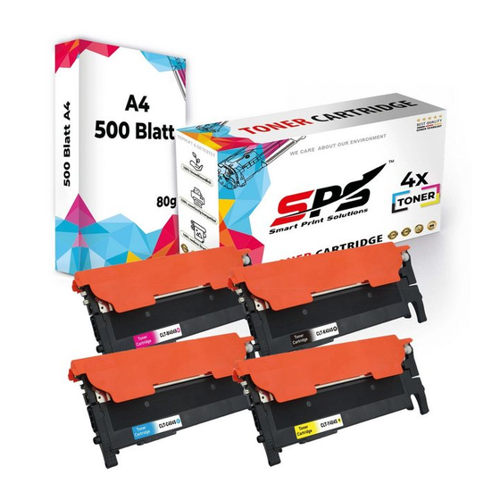Bild von SPS Tonerkartusche Kompatibel für Samsung Xpress C430 C404S CLT-C404S, (4er Pack + A4 Papier)