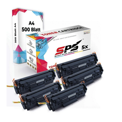 Bild von SPS Tonerkartusche und Druckerpapier Set für HP LaserJet 1010