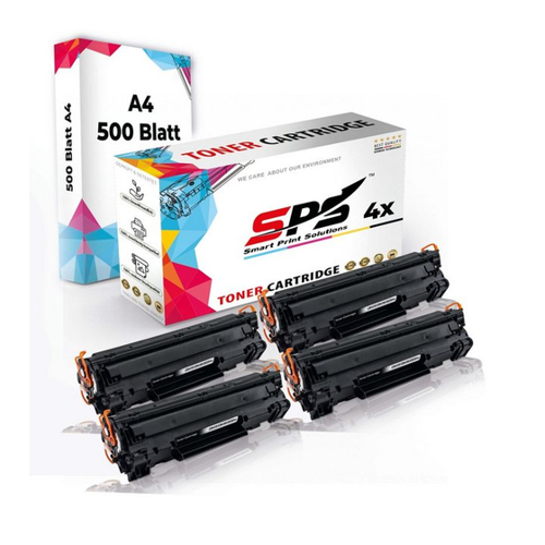 Bild von SPS Tonerkartusche Druckerpapier A4 + 4x Multipack Set für HP Laserjet Pro M