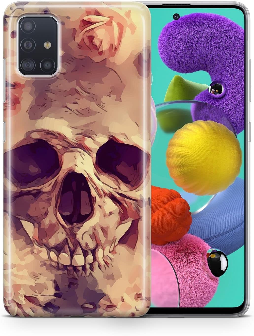 Bild von König Design Handyhülle kompatibel mit Samsung Galaxy A91 Silikon Case Hülle Sturzsichere Back-Cover Handyhülle Kornfeld