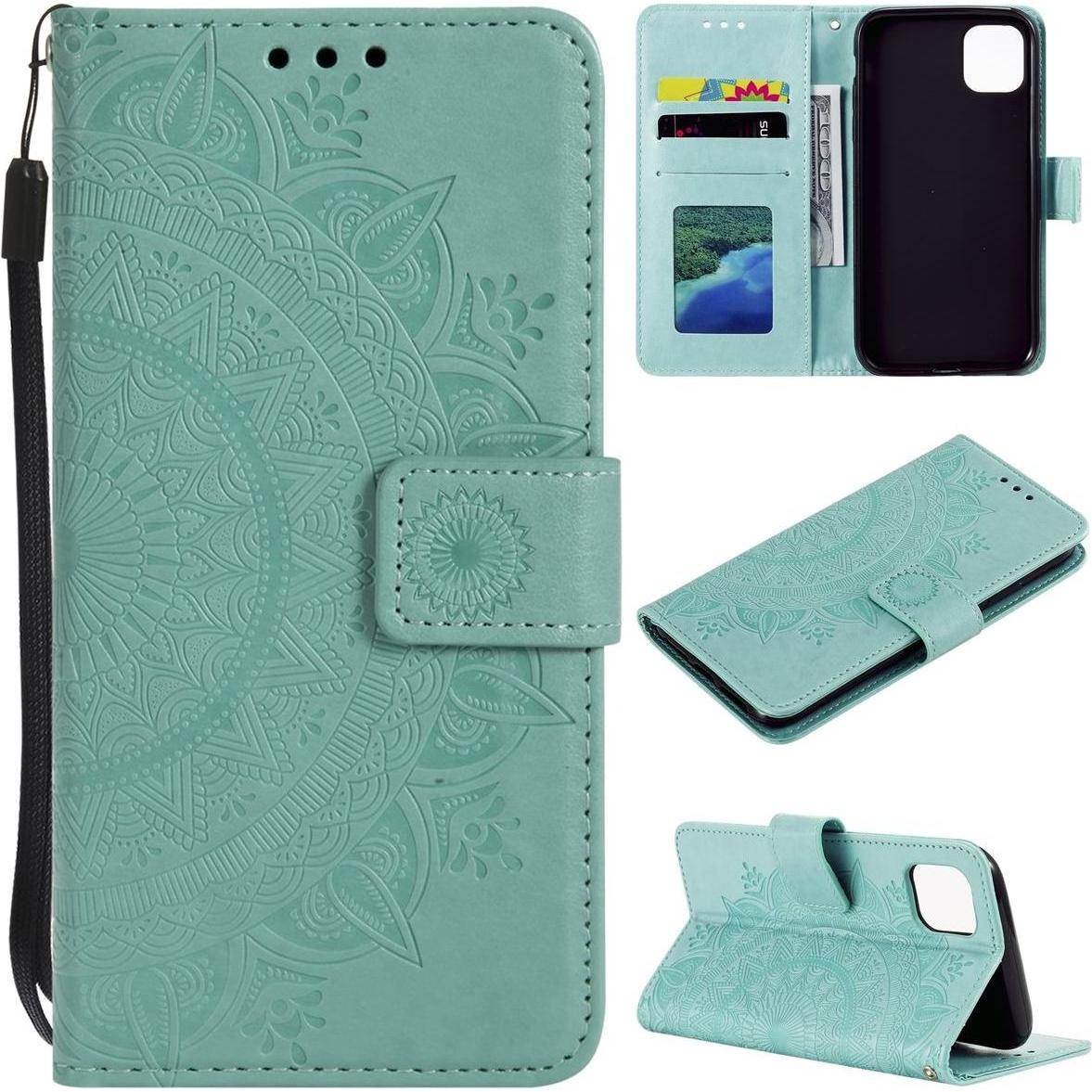 Bild von König Design Hülle Handy Schutz für Apple iPhone 14 Serie Case Cover Bumper Kartenfach Etuis (Apple iPhone 14), Smartphone Hülle, Grün