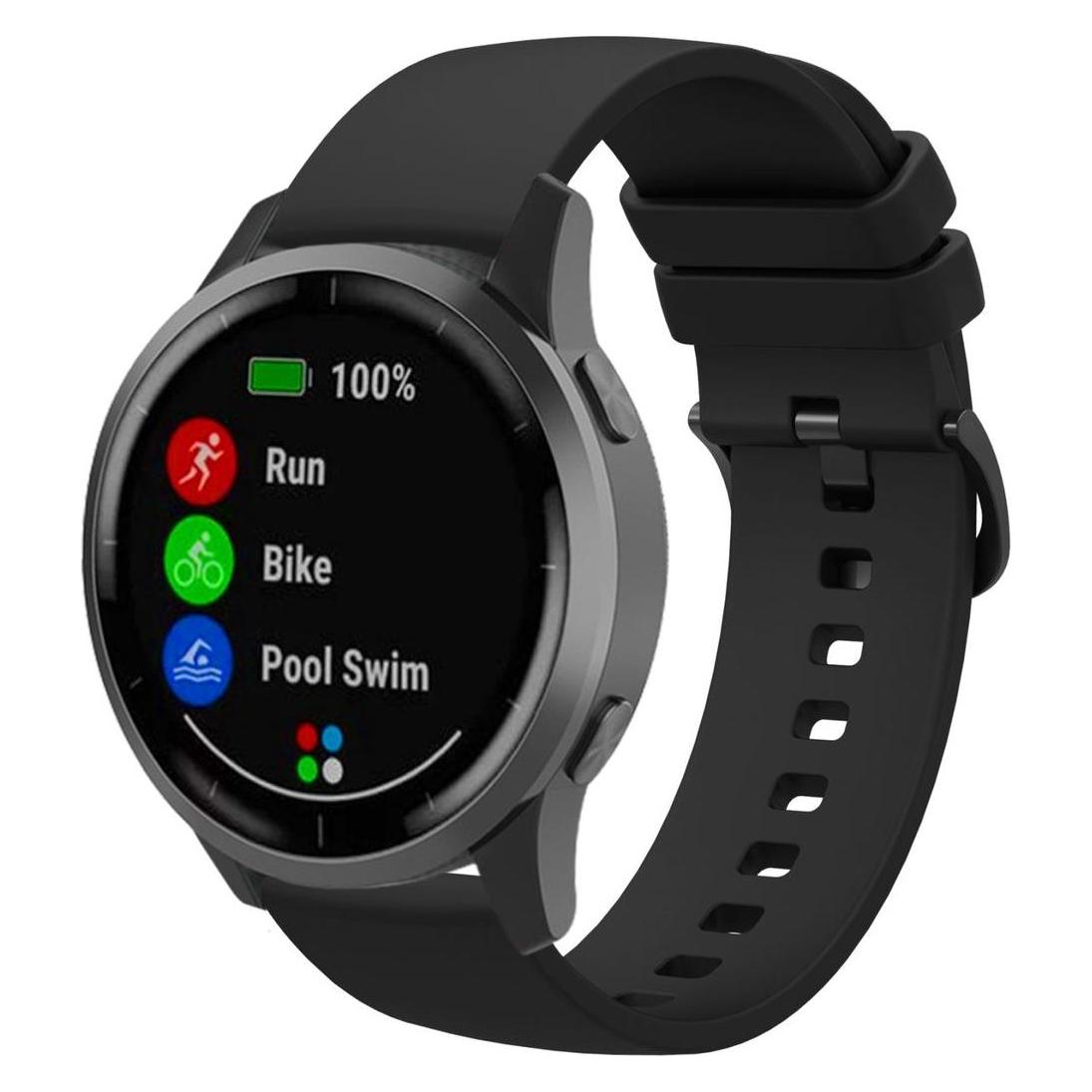 Bild von König Design Sport Ersatz Armband für Samsung Galaxy Watch 5 40 / 44 mm Silikon Band Loop Neu (40 mm, Silikon, Galaxy Watch 5), Uhrenarmband, Schwarz