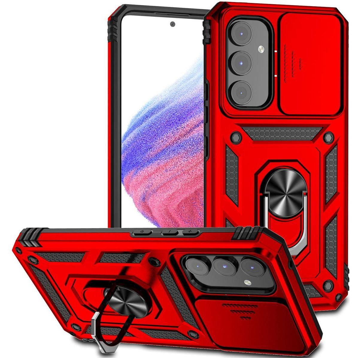 Bild von König Design Hülle Handy Schutz für Samsung Galaxy A54 5G Case Cover Bumper Kameraschutz Etui (Samsung Galaxy A54 5G), Smartphone Hülle, Rot