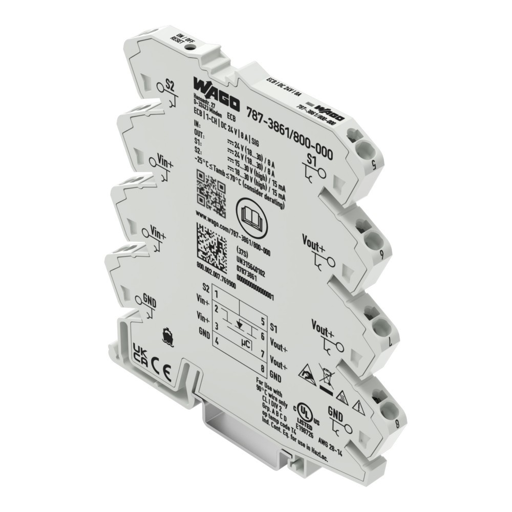 Bild von WAGO GmbH & Co. KG Elektron. Schutzschalter 787-3861/800-000