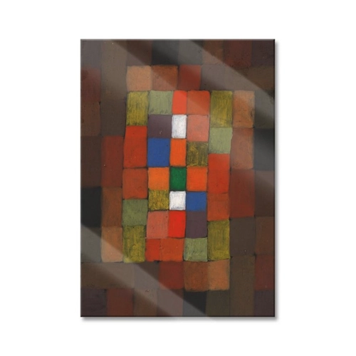 Bild von Pixxprint Glasbild Paul Klee - Abwandernder Vogel