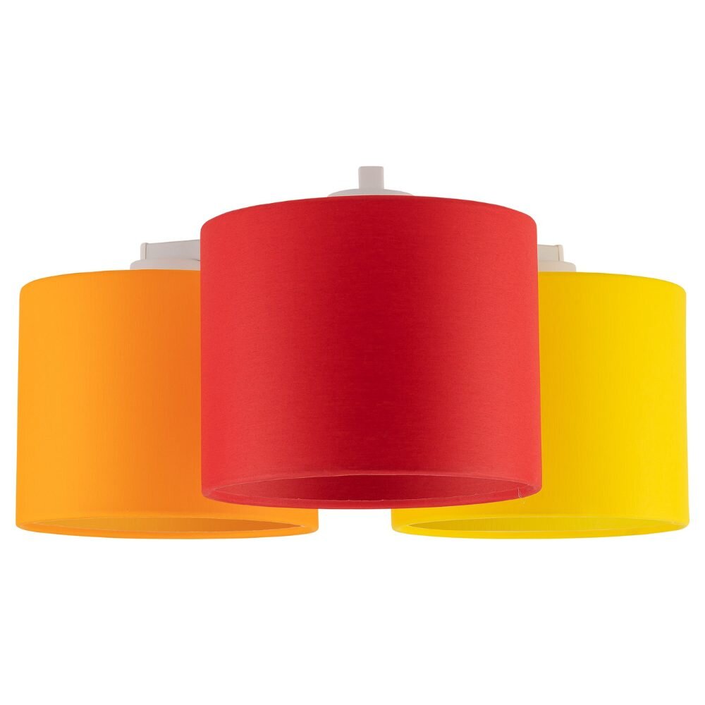 Bild von famlights | Deckenleuchte Solea in Rot und Orange E27 3-flammig