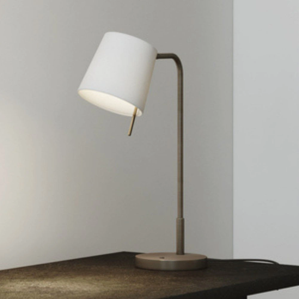 Bild von Tischleuchte Mitsu in Bronze und Braun E27