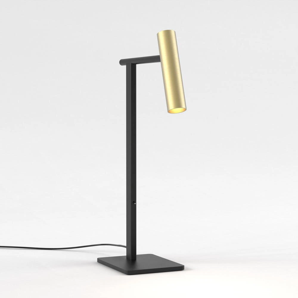 Bild von Tischleuchte Leda in Schwarz-matt und Gold-matt GU10