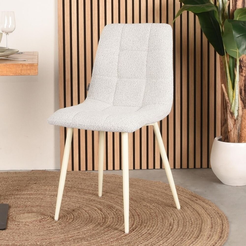 Bild von RINGO-Living Esszimmerstuhl Nola in Creme Boucle
