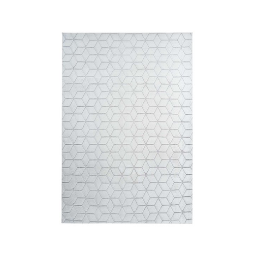 Bild von Qiyano Teppich Kurzflor Akamai Hellgrau 80 x 150 cm - Ein Hauch von Luxus für dein Zuhause