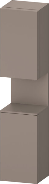 Bild von Duravit Qatego Hochschrank, Türanschlag rechts, 400x360x1760mm, Nische Basalt Matt, QA1346R43, Farbe: Basalt Matt/mit Nischenbeleuchtung