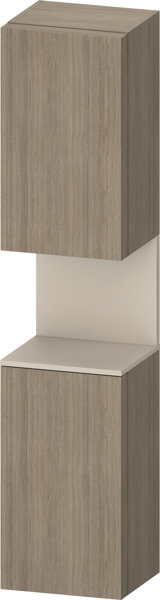 Bild von Duravit Qatego Hochschrank, Türanschlag rechts, 400x360x1760mm, Nische Taupe Supermatt, QA1346R83, Farbe: Eiche Terra