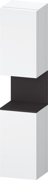 Bild von Duravit Qatego Hochschrank, Türanschlag rechts, 400x360x1760mm, Nische Graphit Supermatt, QA1346R80, Farbe: Weiß Matt/mit Nischenbeleuchtung
