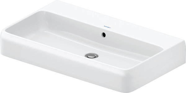 Bild von Duravit Qatego Waschtisch, 800x470mm, mit Überlauf, Unterseite glasiert, 238280, Farbe: ohne Hahnloch