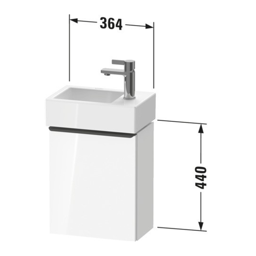 Bild von Duravit D-Neo Waschtischunterschrank – Eleganz in Ihrem Badezimmer