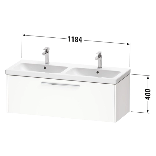 Bild von Duravit D-Code Waschtischunterbau - Hochwertiger Designmöbel für Ihr Badezimmer