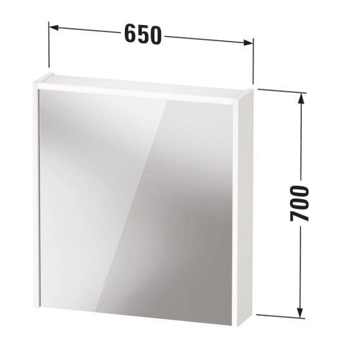 Bild von Duravit D-Code Spiegelschrank mit LED Beleuchtung – Eleganz für Ihr Badezimmer