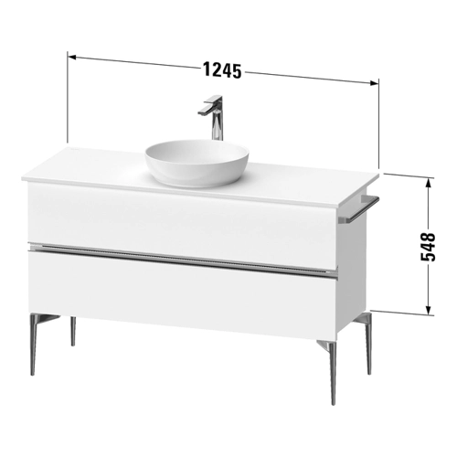 Bild von Duravit Sivida Konsolenwaschtischunterbau, SV4660010