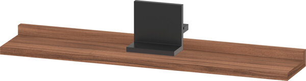 Bild von Duravit Sivida Ablage, Halterung Diamantschwarz Matt, 600x115x35mm, SV74310BD, Farbe: Nussbaum matt