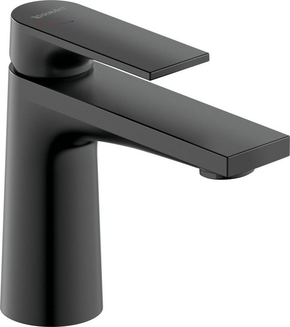Bild von Duravit Tulum S Waschtischmischer, FreshStart, ohne Ablaufgarnitur, Ausladung 110mm, TU1011002, Farbe: Schwarz Matt