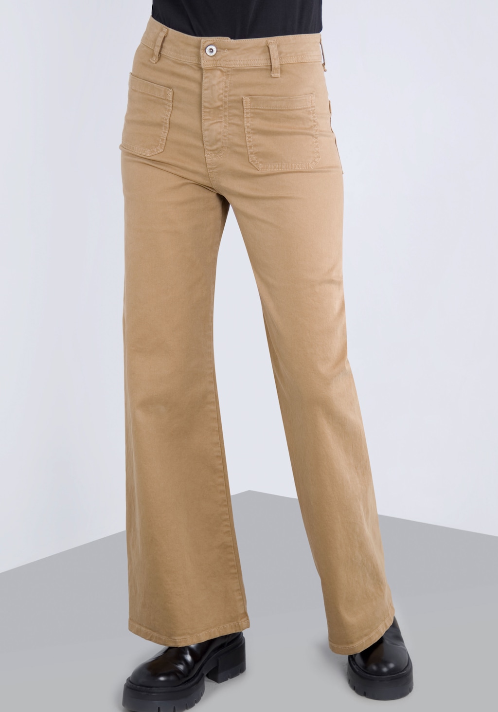 Bild von Please Jeans Schlaghose, aus hochwertigem Baumwollmix mit Stretch