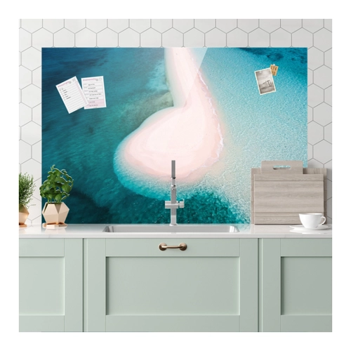 Bild von Spritzschutz Sandbank im Ozean