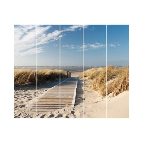 Bild von Bilderdepot24 Schiebegardine modern Flächenvorhang blickdicht Ostsee Strand