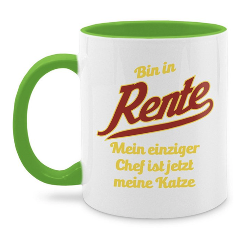 Bild von Shirtracer Tasse "Bin in Rente - Mein einziger Chef ist jetzt meine Katze"