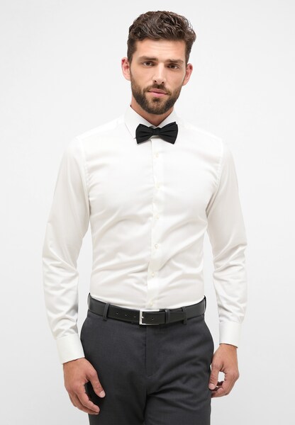 Bild von SLIM FIT Luxury Shirt in champagner unifarben