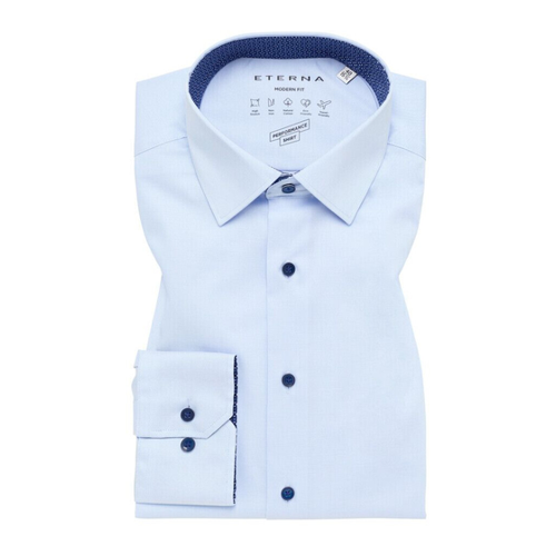Bild von Eterna Modern Fit Performance Shirt (1SH12551) hellblau – Eine stilvolle Wahl für den modernen Mann