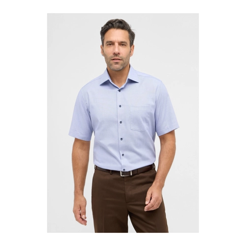 Bild von MODERN FIT Hemd in mittelblau strukturiert