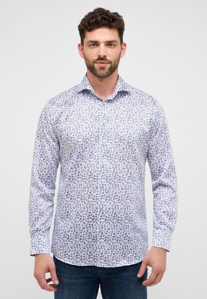 Bild von MODERN FIT Performance Shirt in blau bedruckt
