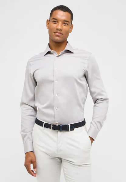 Bild von ETERNA Herren Baumwollhemd Slim FIT 1/1 Taupe 38_H_1/1