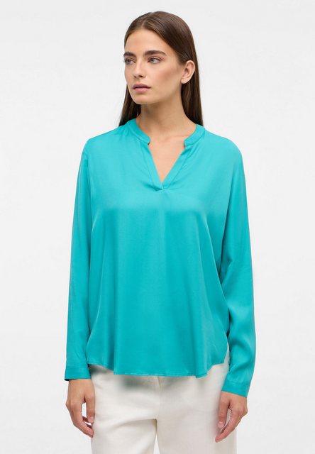 Bild von Viscose Shirt Bluse in smaragd unifarben