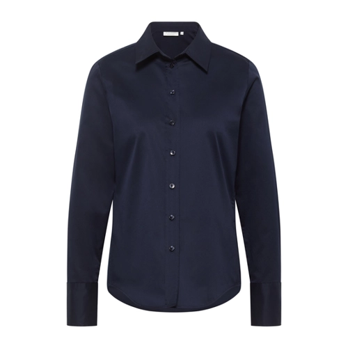 Bild von Soft Luxury Shirt Bluse in midnight unifarben