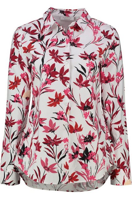 Bild von Oxford Shirt Bluse in weinrot bedruckt