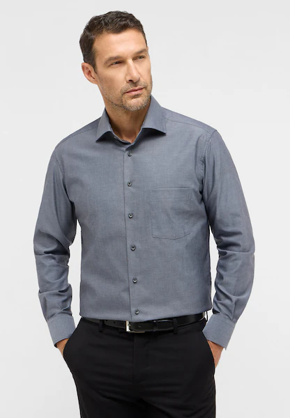 Bild von MODERN FIT Hemd in anthrazit unifarben